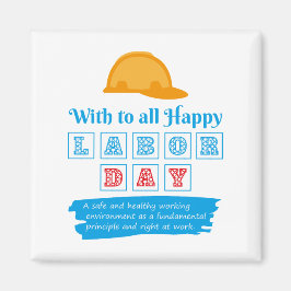 Imán Feliz Día del Trabajo