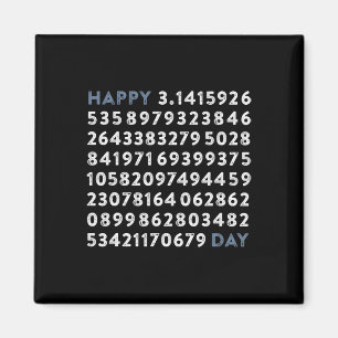 Imán Feliz Día Pi 100 Dígitos Math Geek Funny Pi Day Me