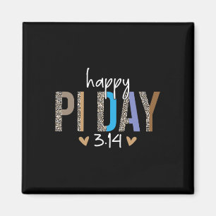 Imán Feliz Día Pi Matemáticas Maestra Leopard Pi 3