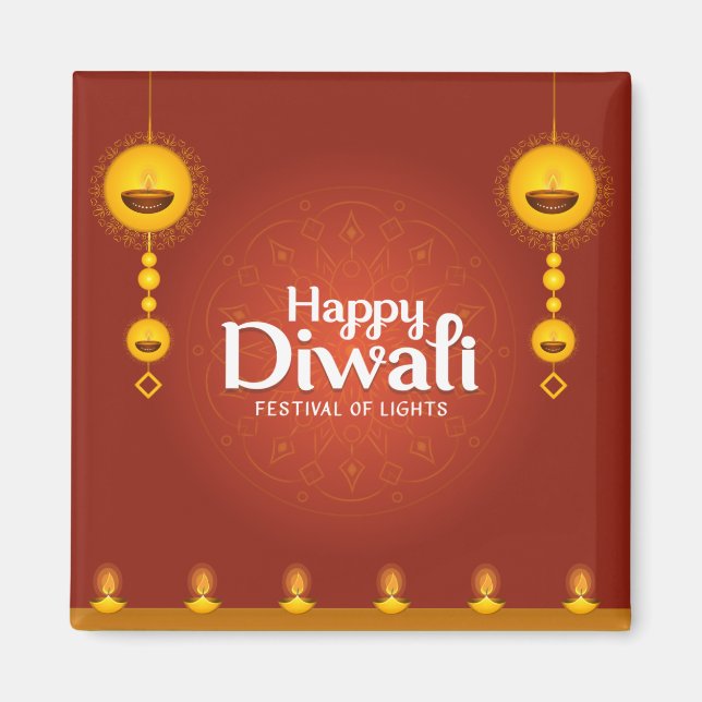 Imán Feliz Diwali (Frente)
