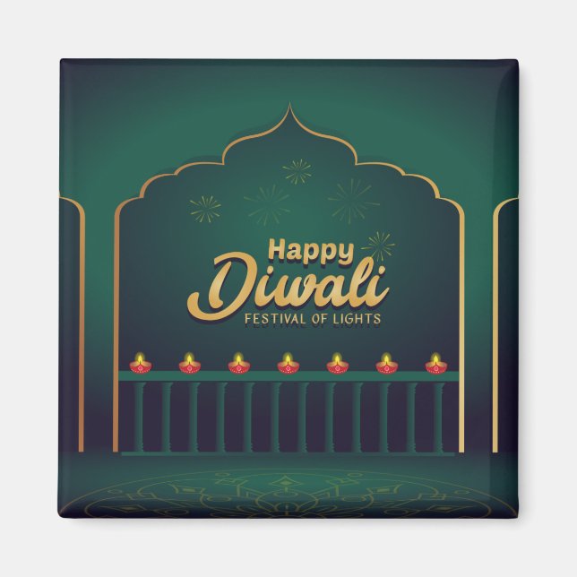 Imán Feliz Diwali (Frente)