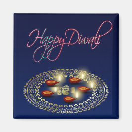 Imán Feliz Diwali Ganesha Rangoli - Magnet