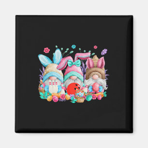 Imán Feliz Eggys de Pascua Bunny Gnomes Bowling Lover E