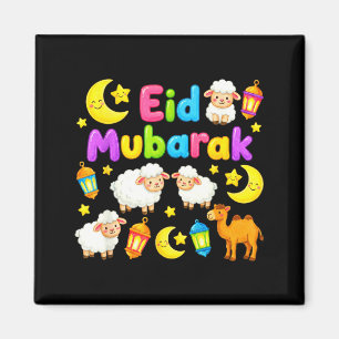 Imán Feliz eid mubarak para niños musulmanes eid al fit