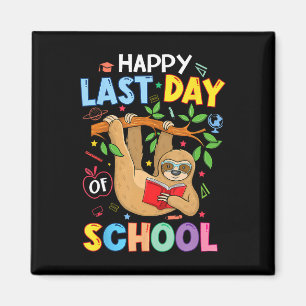 Imán Feliz El Último Día Del Escolar El Profesor Cute S