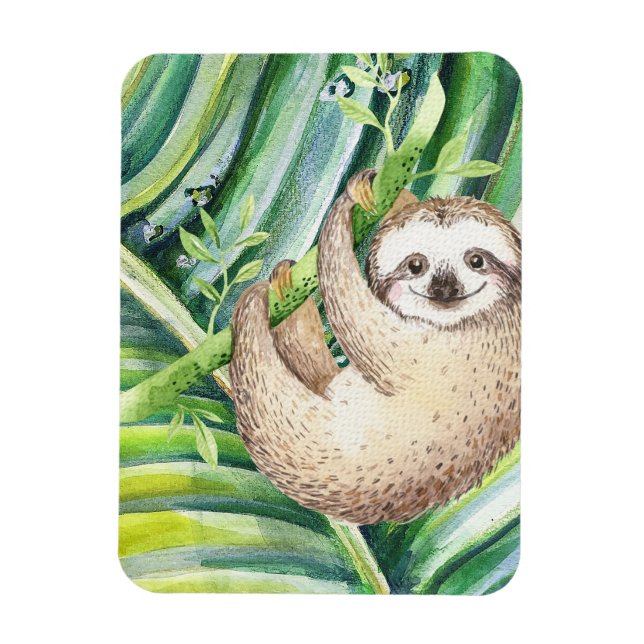 Imán Feliz eslogan tropical (Vertical)