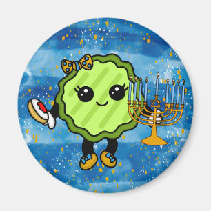 Imán Feliz feriado de Hanukkah Pickle