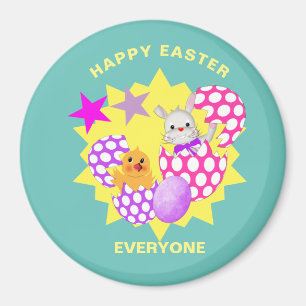 Imán Feliz Fiesta infantil de Pascua