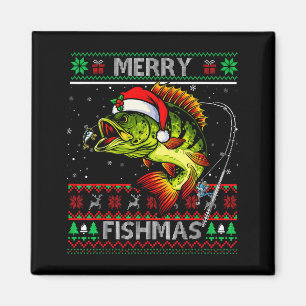 Imán Feliz Fishmas B Fish Pesca de Navidad Fea Navidad 