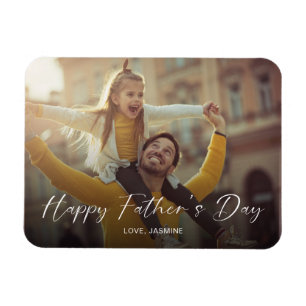 Imán Feliz guión del día del padre foto moderna simple