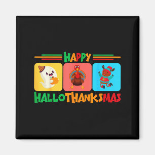Imán Feliz Hallothanksmas Navidad y Día de Acción de Gr