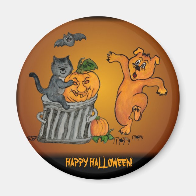 Imán ¡Feliz Halloween! 5 (Frente)