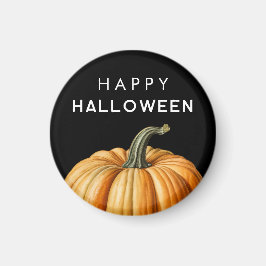 Imán Feliz Halloween con calabaza grande