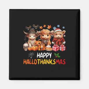 Imán Feliz Halloween Día de Acción de Gracias Navidad V