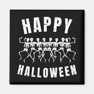 IMÁN FELIZ HALLOWEEN ESQUELETOS BAILANDO