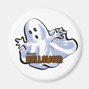 Imán Feliz Halloween Fantasma Dibujos Animados