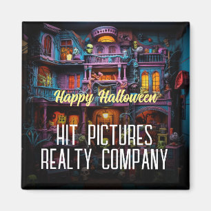 Imán Feliz Halloween Horror Realtor Contractor Magnet