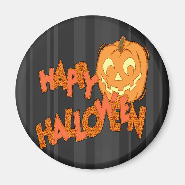 Imán Feliz Halloween Jack o lantern (Frente)