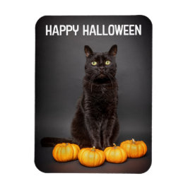 Imán Feliz Halloween Para Cualquiera Gatos Negros Con C
