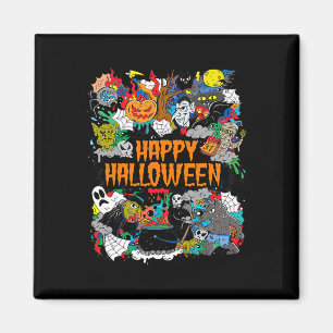 Imán Feliz Halloween Spooky Retro