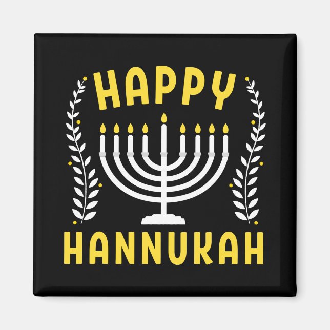 Imán Feliz Hanukkah (Frente)