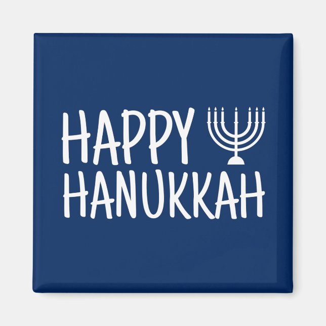 Imán Feliz Hanukkah (Frente)