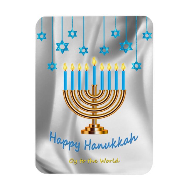 Imán Feliz Hanukkah (Vertical)