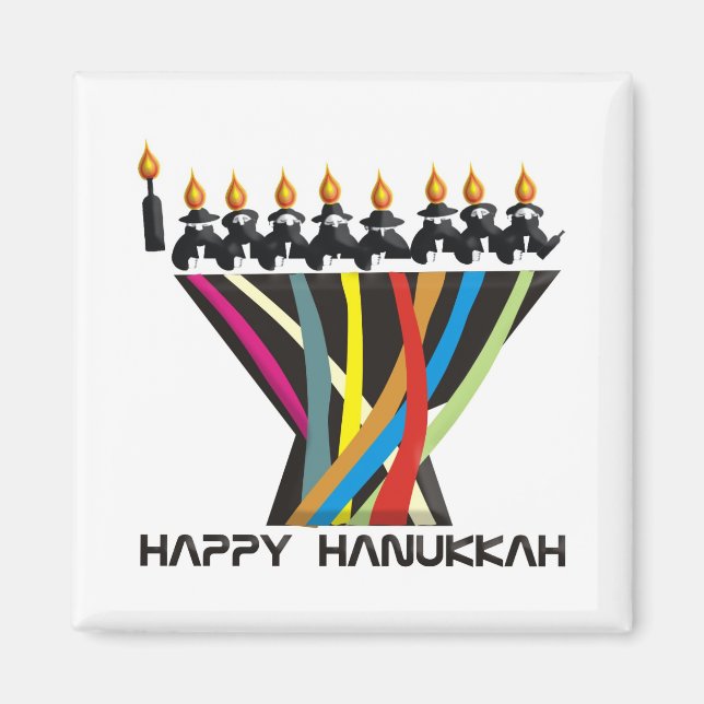 Imán Feliz Hanukkah (Frente)