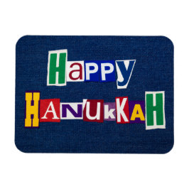 Imán Feliz Hanukkah Denim