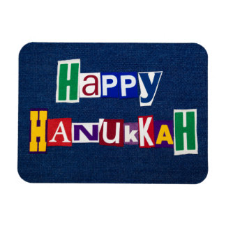 Imán Feliz Hanukkah Denim