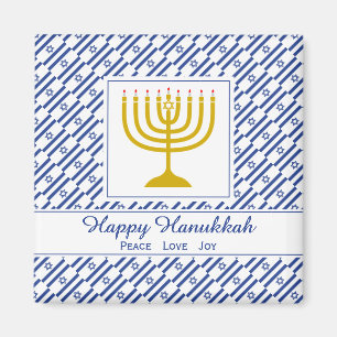 Imán FELIZ HANUKKAH Paz Amor Alegría Nevera Personaliza