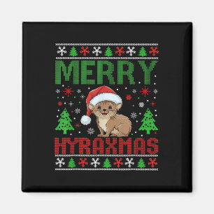 Imán Feliz Hiraxmas Feo Navidades Graciosos Feliz Navid