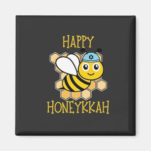 Imán Feliz Honeykkah Honey Bee Hanukkah Jewish