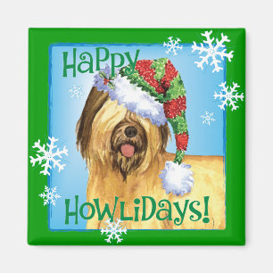 Imán Feliz Howlidays Briard