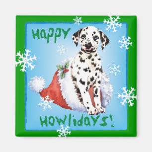 Imán Feliz Howlidays Dalmatian