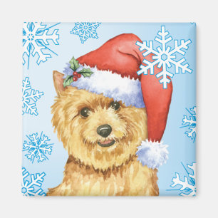 Imán Feliz Howlidays Norwich Terrier