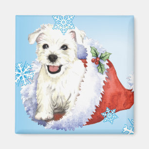 Imán Feliz Howlidays Westie