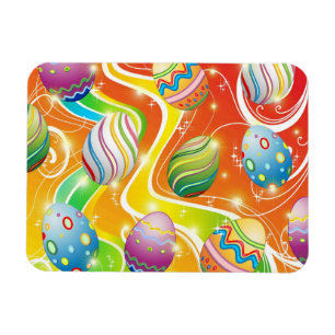 Imán Feliz Huevos de Pascua Diseño Ornamental