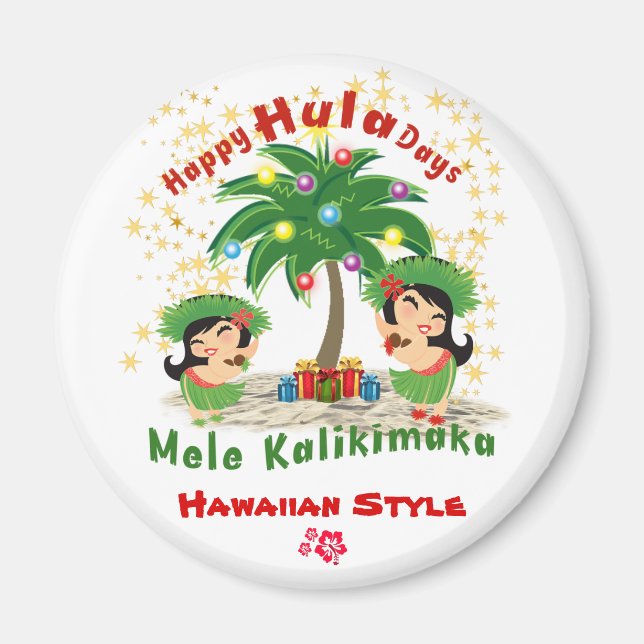 Imán Feliz Hula Days 3 Magnet (Frente)