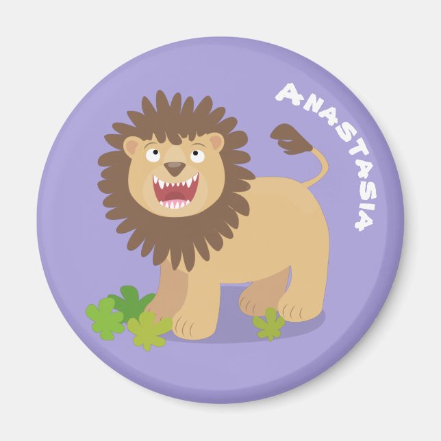 Imán Feliz ilustracion personalizado ruidoso (Frente)