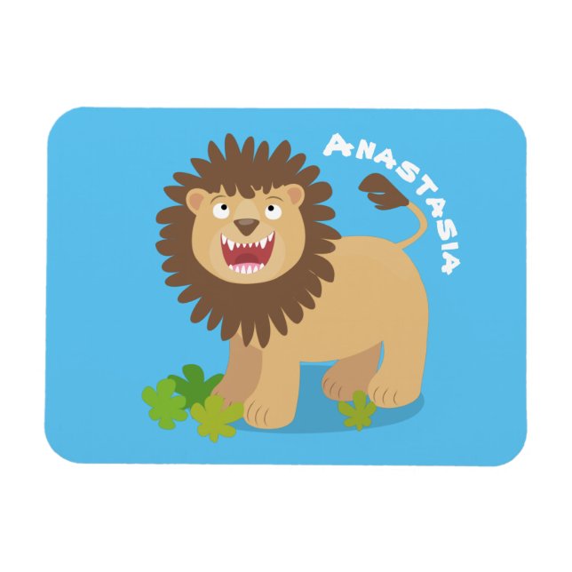 Imán Feliz ilustracion personalizado ruidoso (Horizontal)