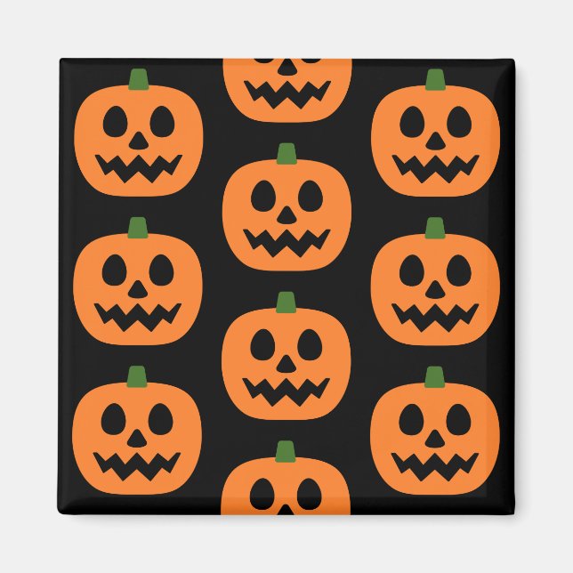 Imán Feliz Jack-O-Lantern (Frente)