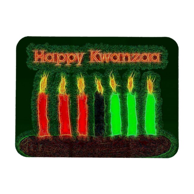 Imán Feliz Kwanzaa (Horizontal)