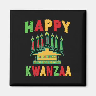 Imán Feliz Kwanzaa Kwanzaa Velas Kinara Pan African H