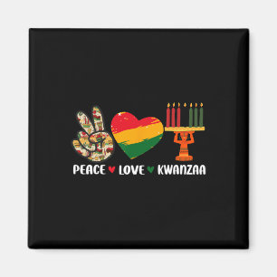 Imán Feliz Kwanzaa Paz Amor Kwanzaa Afroamericano