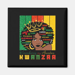 Imán Feliz Kwanzaa Siete Pautas De Los Hombres De Kwanz