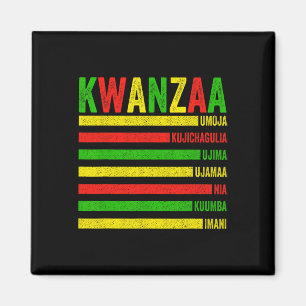 Imán Feliz Kwanzaa Siete Principios De Los Hombres Kwan
