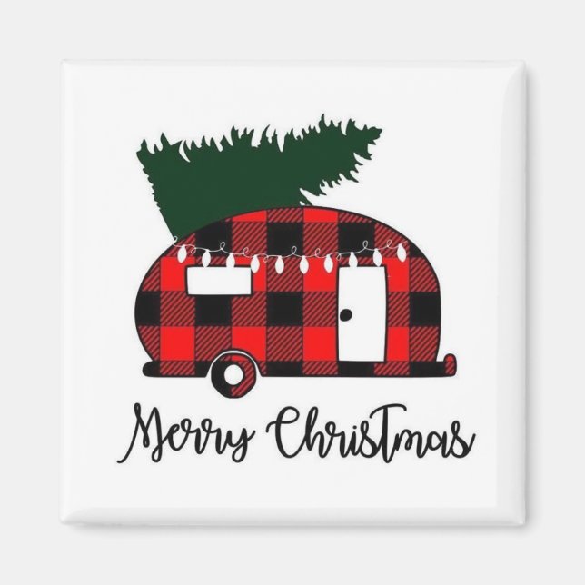 IMÁN ***FELIZ MAGNET DE NAVIDADES DE CAMPER*** (Frente)