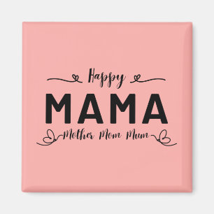 Imán Feliz MAMÁ - Madre Mamá Mamma
