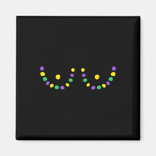 Imán Feliz Mardi Gras Divertido